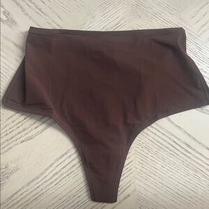 SKIMS Brown High-Waisted Briefs